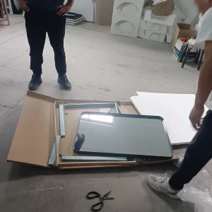 Black Gorgeous Deep Frame Wall Mirror, Passed the Drop Box Testing