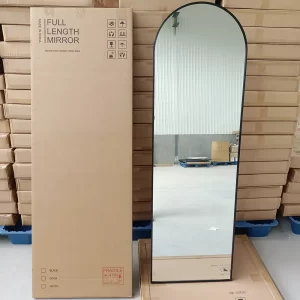 Arched Full Length Mirror with New Ultra-thin Packaging Design suitable for E-commerce Stores