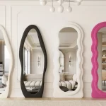 Wavy Full Body Mirror for Bedroom