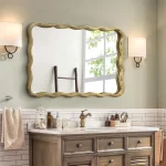 Solid Wood Wavy Mirror